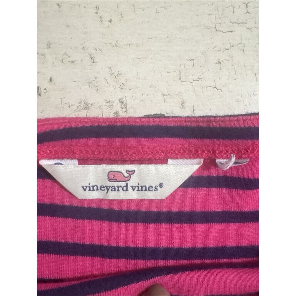 Women's Vineyard Vines Size S‎ Pink & Navy Blue Stripes Long Sleeve Top - Picture 8 of 9